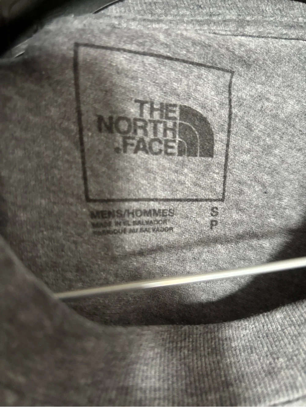 The North Face Men's Charcoal Gray Bear Graphic Short Sleeve Tee